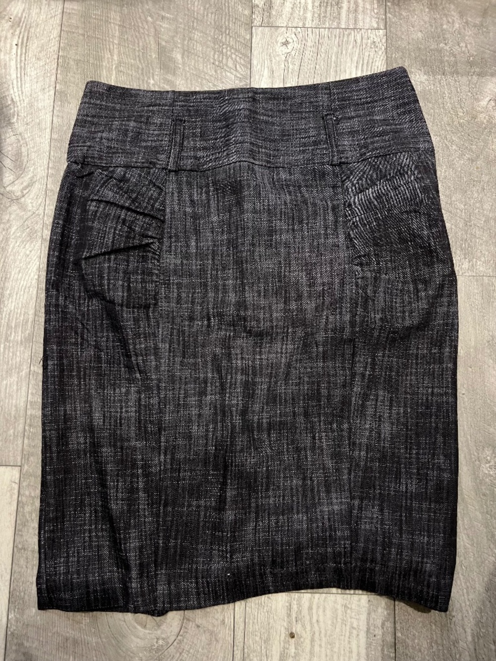 Charcoal Gray Pencil Skirt
